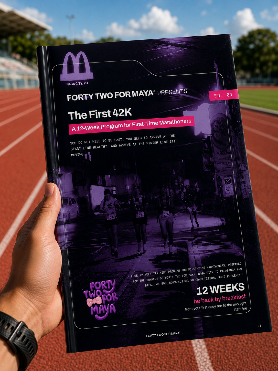 The First 42K: A 12-Week Program for First-Time Marathoners, cover
